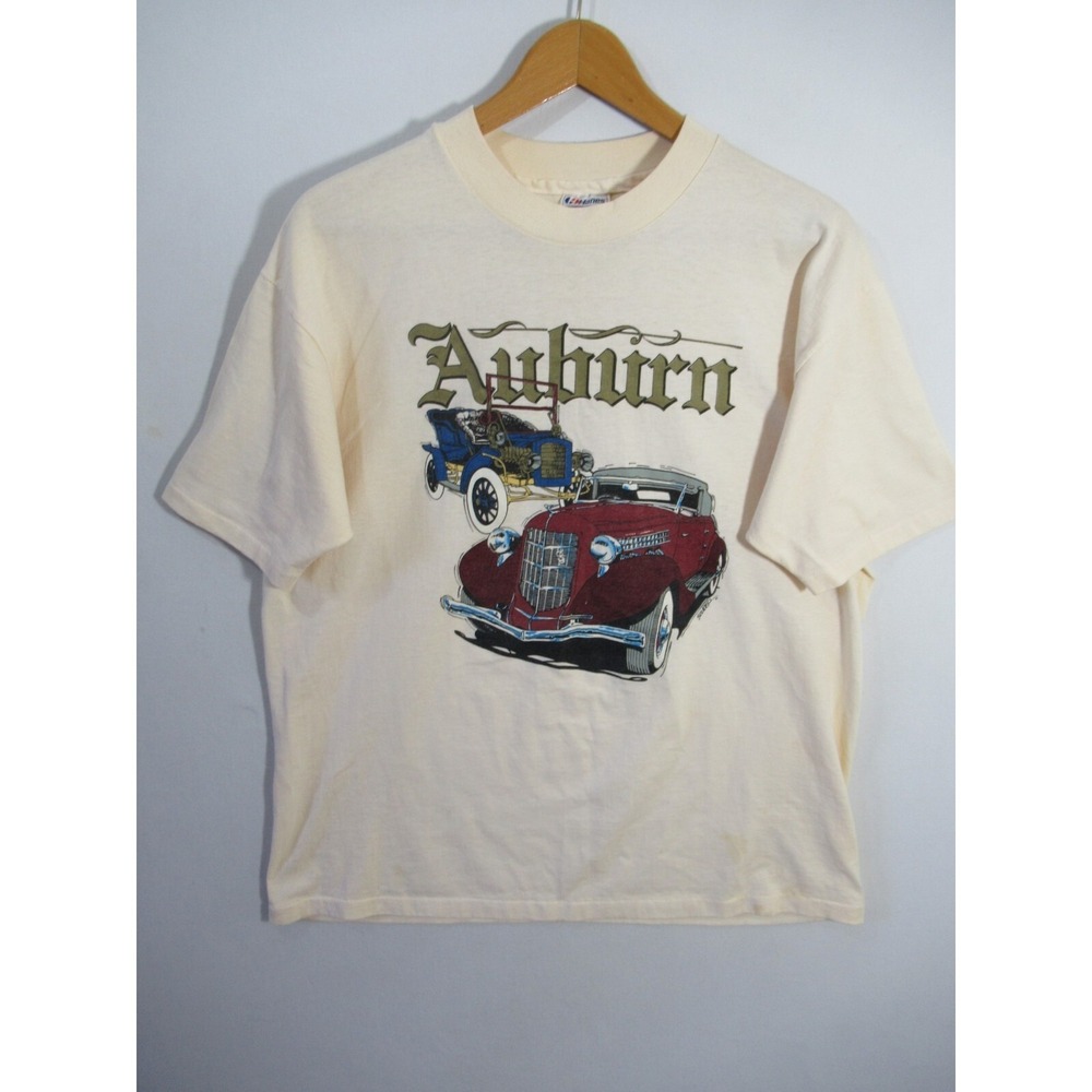 Vintage 80s Auburn Indiana Cord Duesenberg Auto Museum T-shirt XL Single Stitch